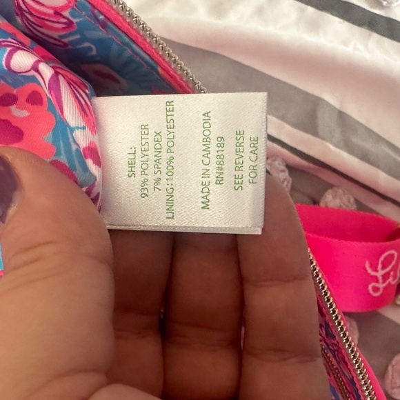 Lilly Pulitzer Giavanna Neoprene Crossbody Bag New Without Tags Pink - Picture 10 of 11